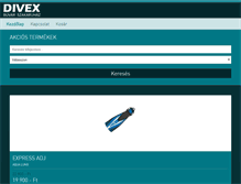 Tablet Screenshot of divex.hu